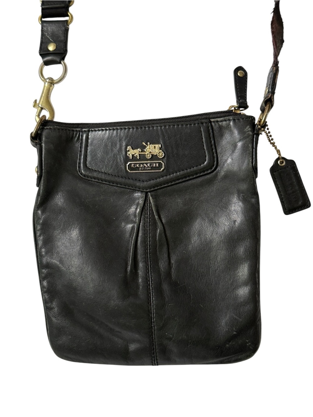 Coach Black Leather Small Crossbody